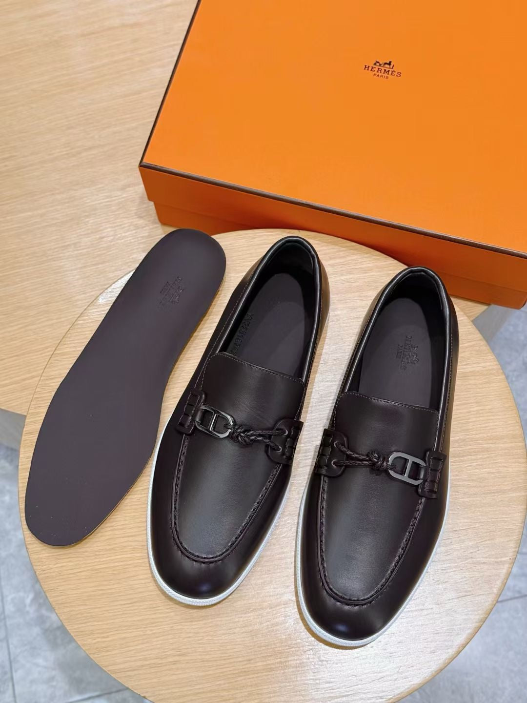 Dark brown, Brown and Black Shoes