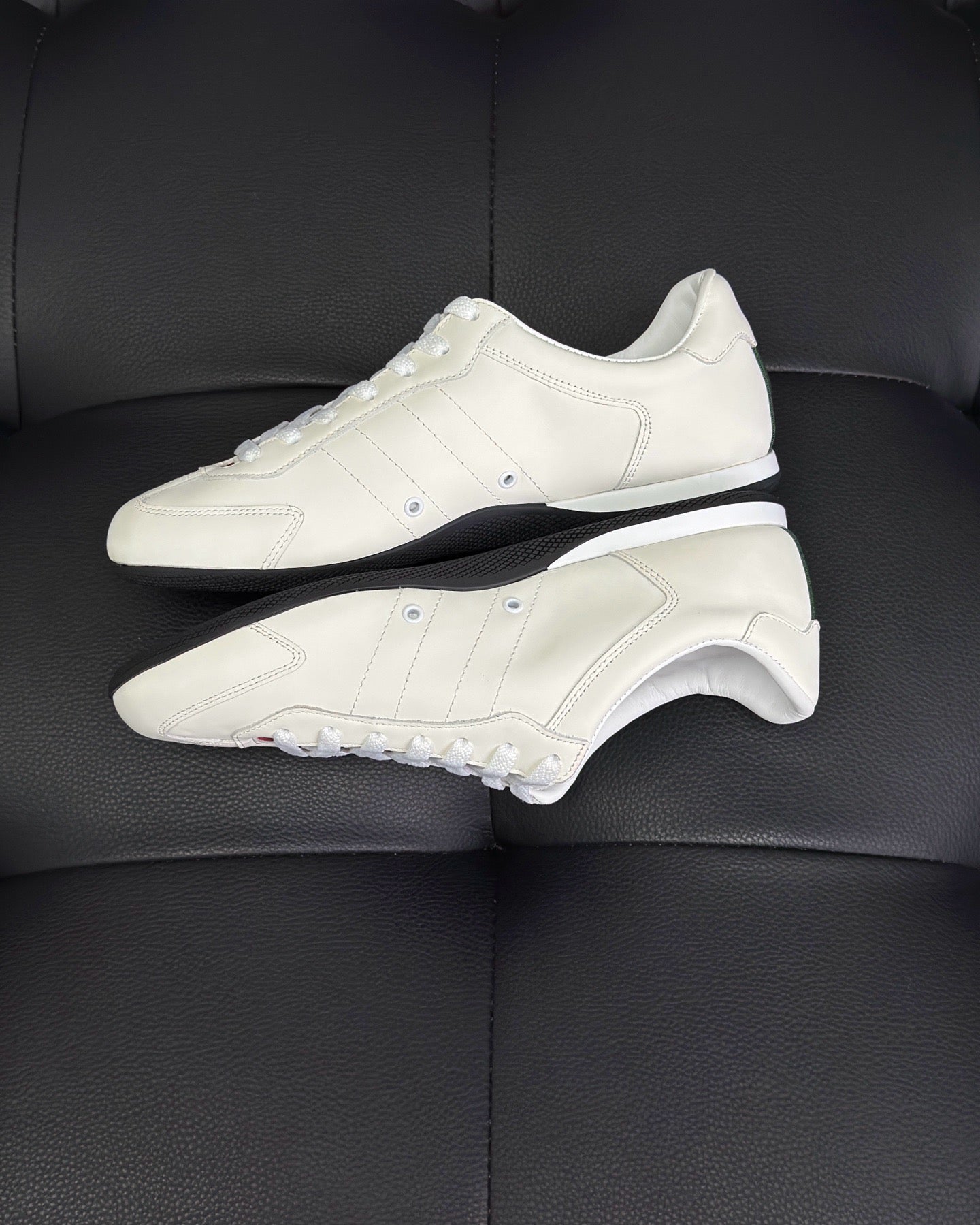 Black, White, Grey and Brown Shoes