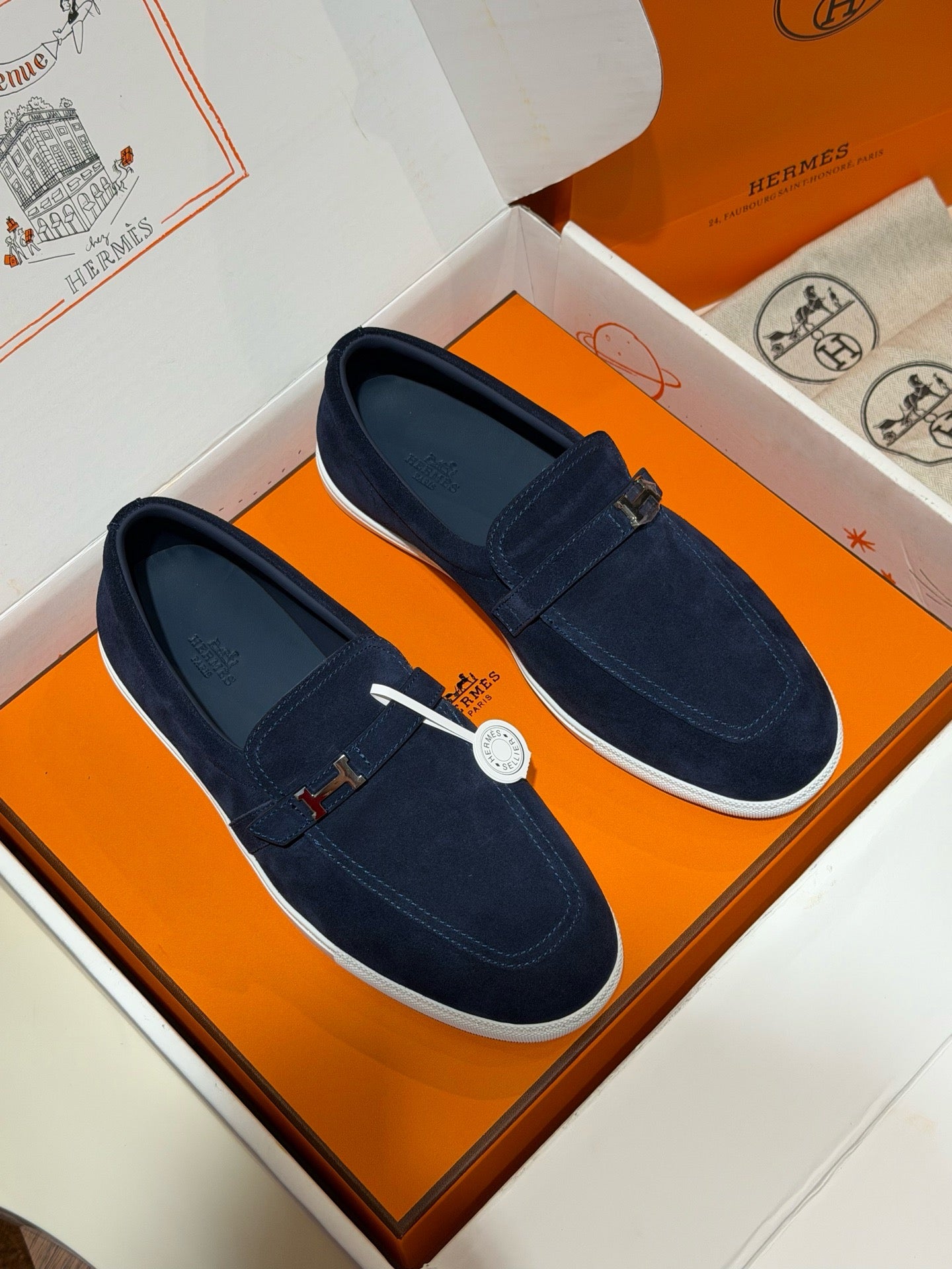 Blue, Brown and Black Shoes - FashionHype.xyz