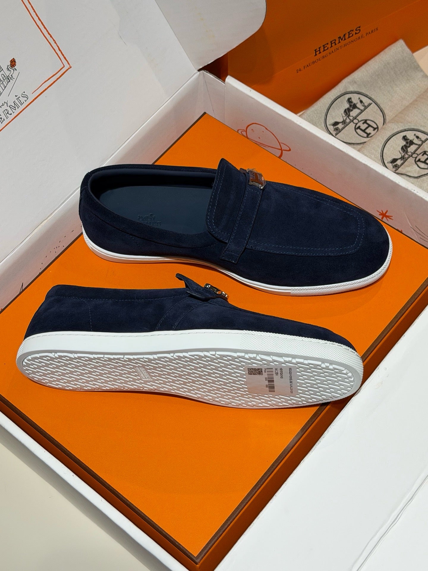 Blue, Brown and Black Shoes