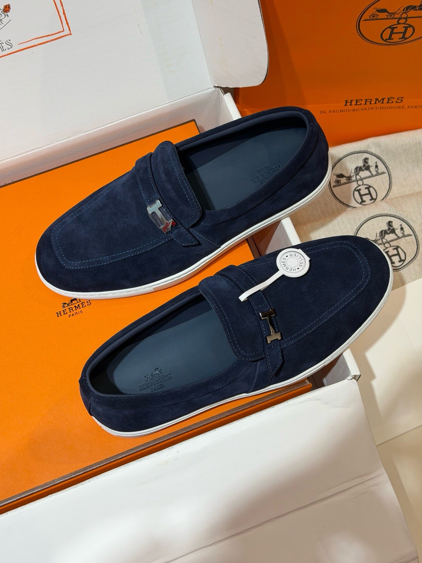 Blue, Brown and Black Shoes - FashionHype.xyz