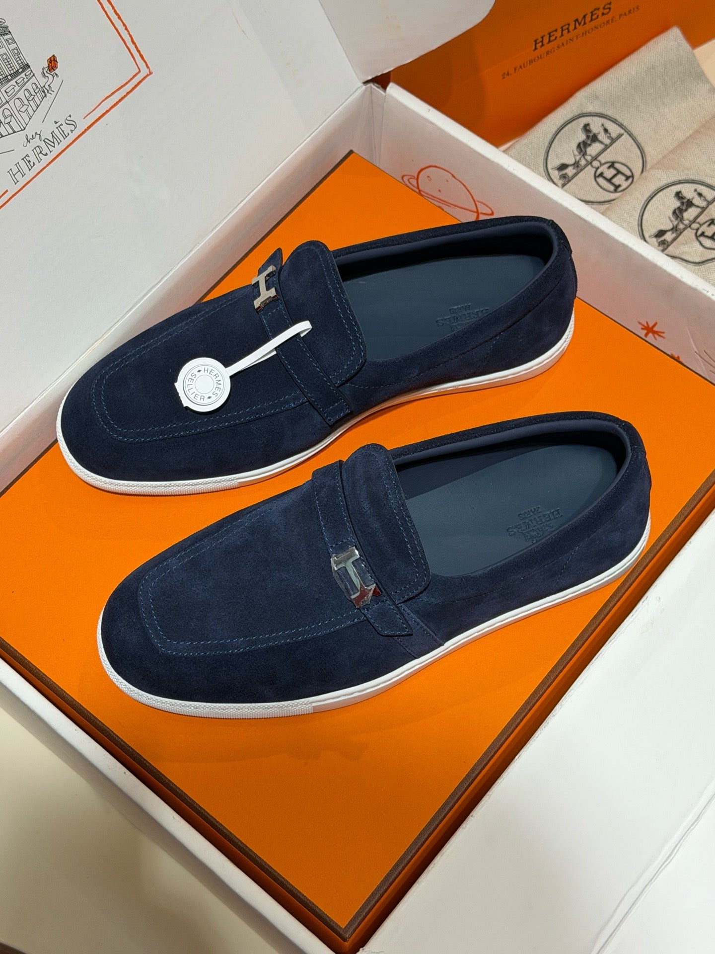 Blue, Brown and Black Shoes