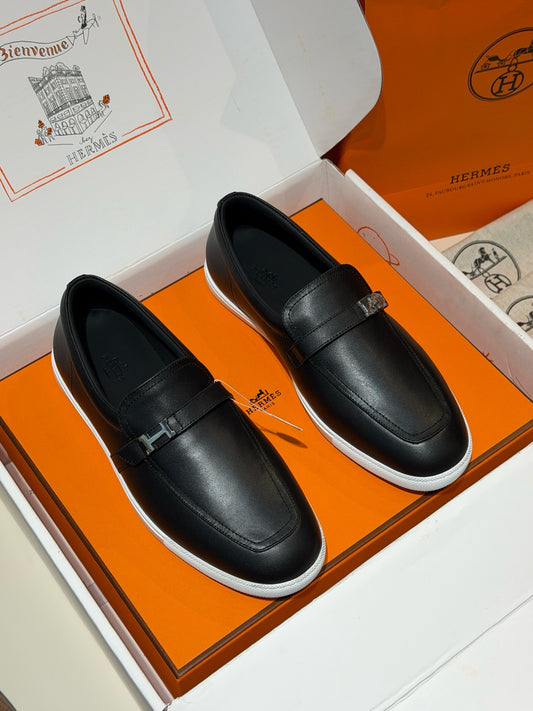 Black and Dark brown Shoes