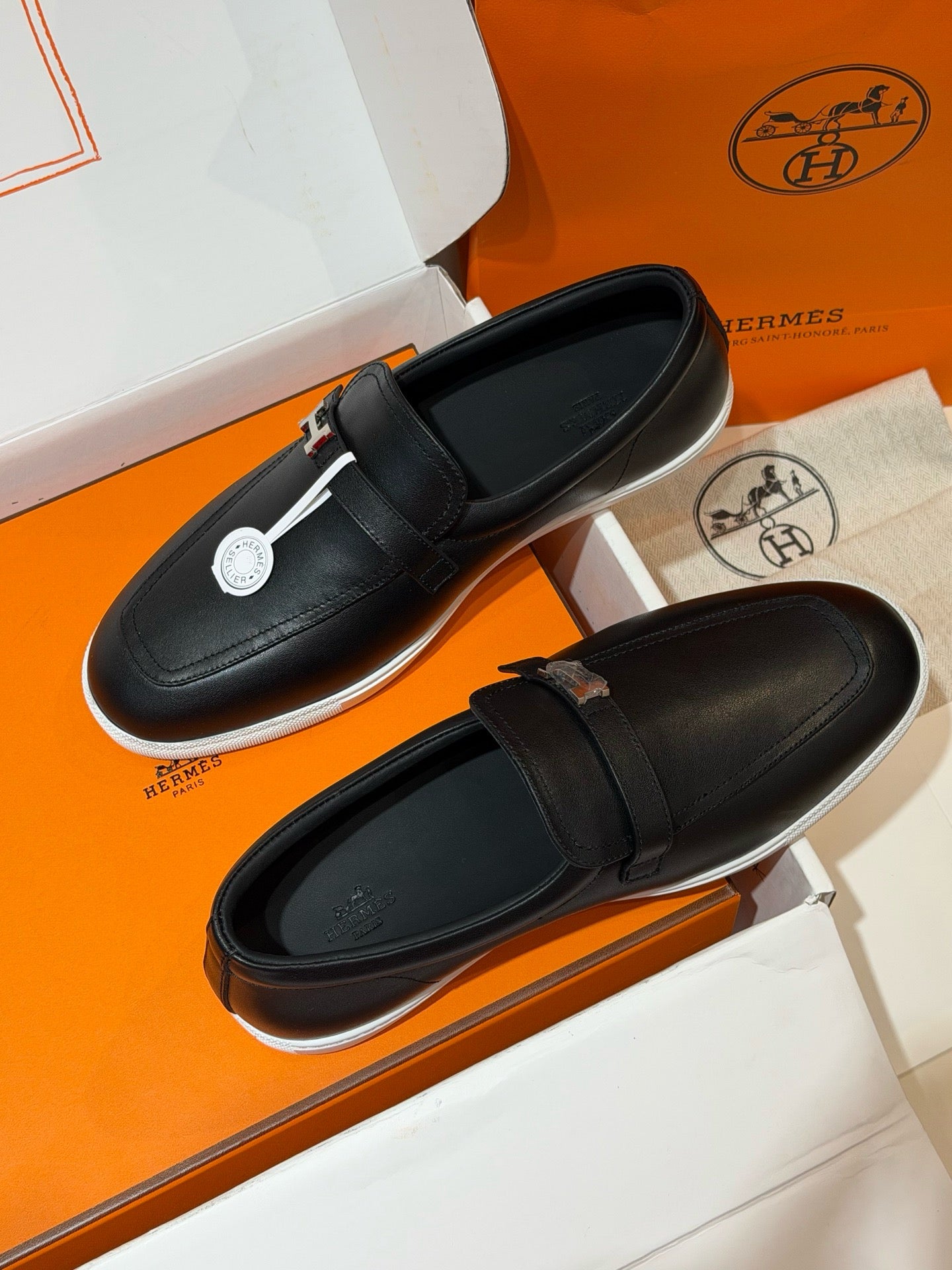 Black and Dark brown Shoes