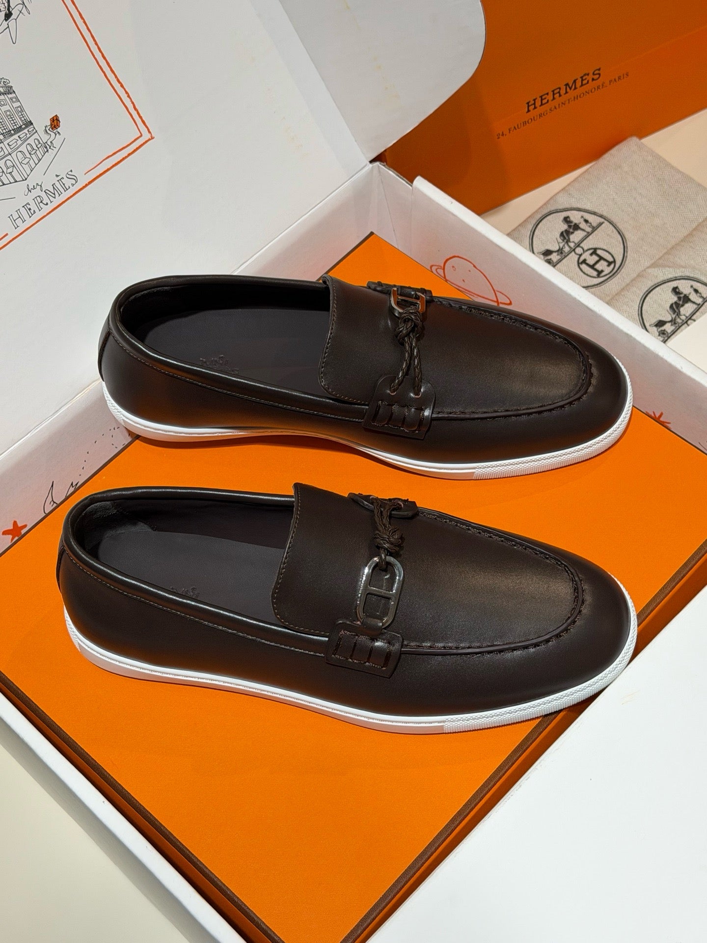 Black and Dark brown Shoes - FashionHype.xyz