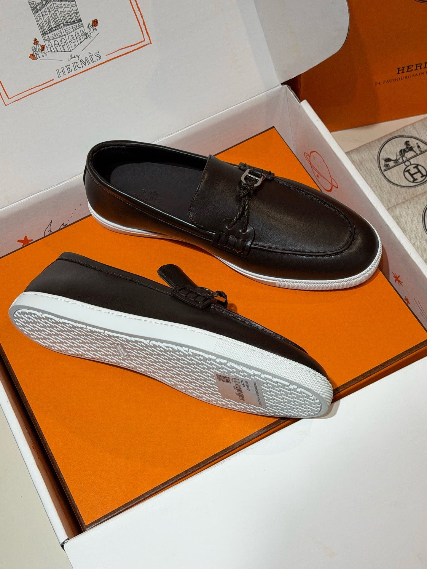 Black and Dark brown Shoes