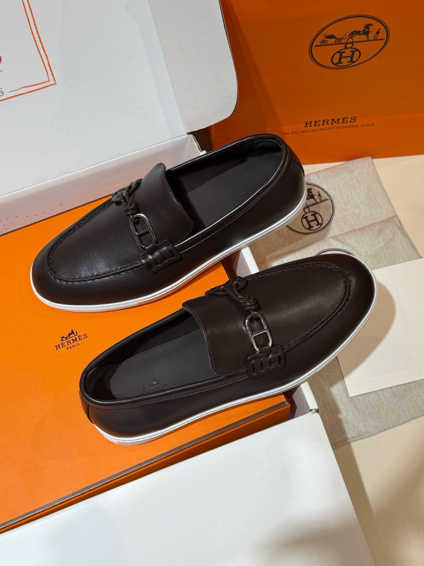 Black and Dark brown Shoes - FashionHype.xyz
