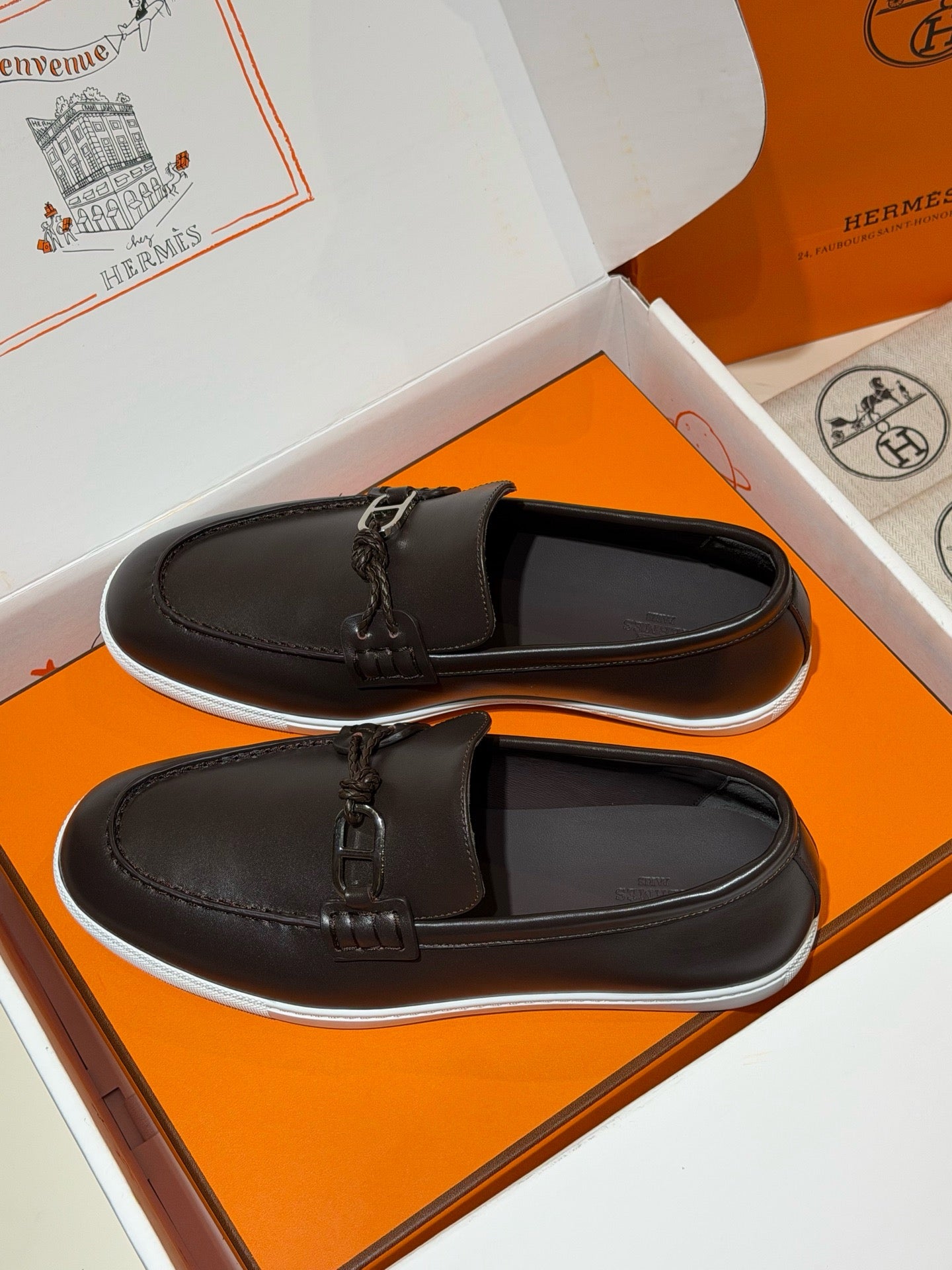 Black and Dark brown Shoes - FashionHype.xyz