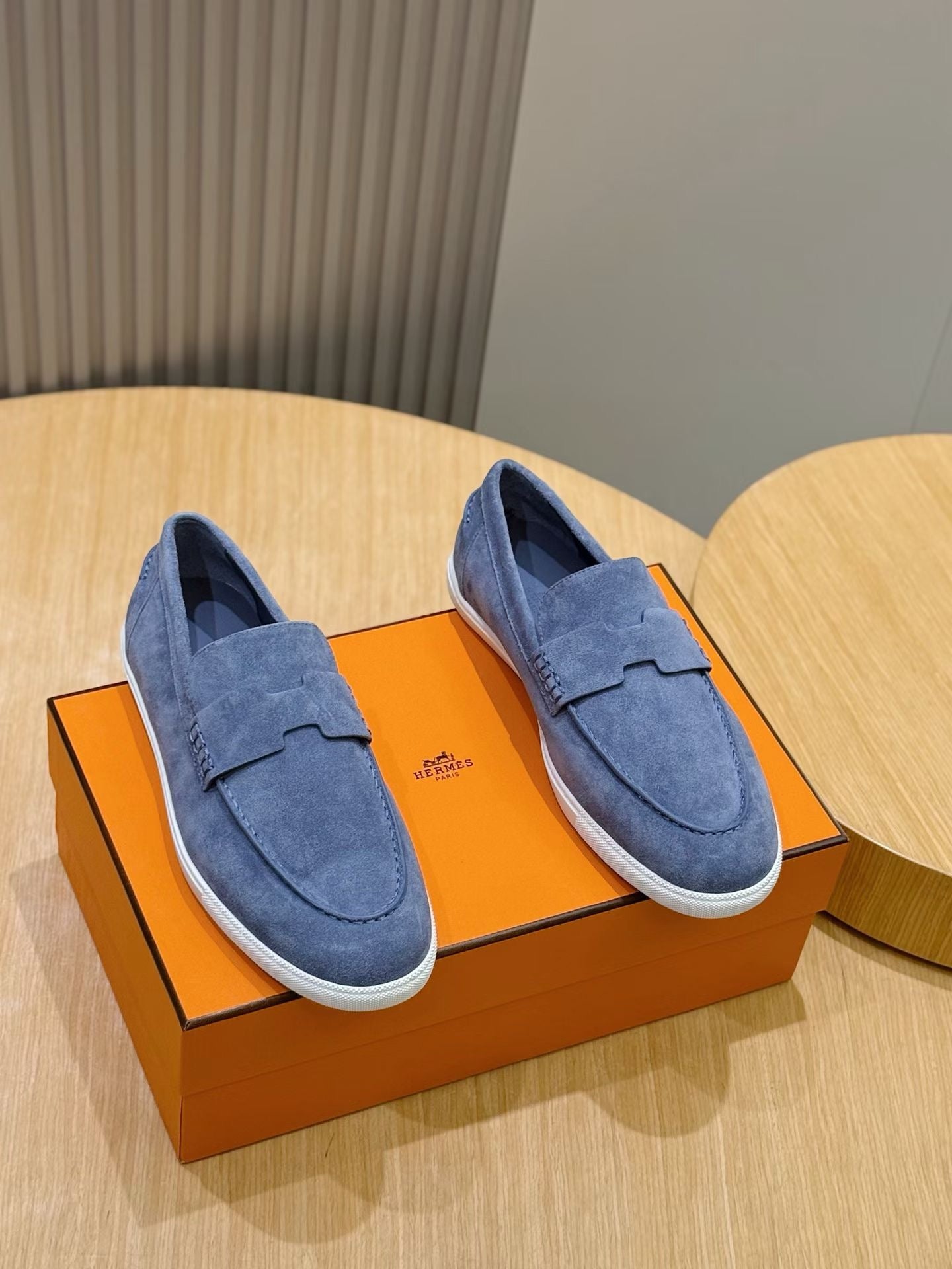 Steel Blue, Black, Navy, Dark Brown and Grey Shoes