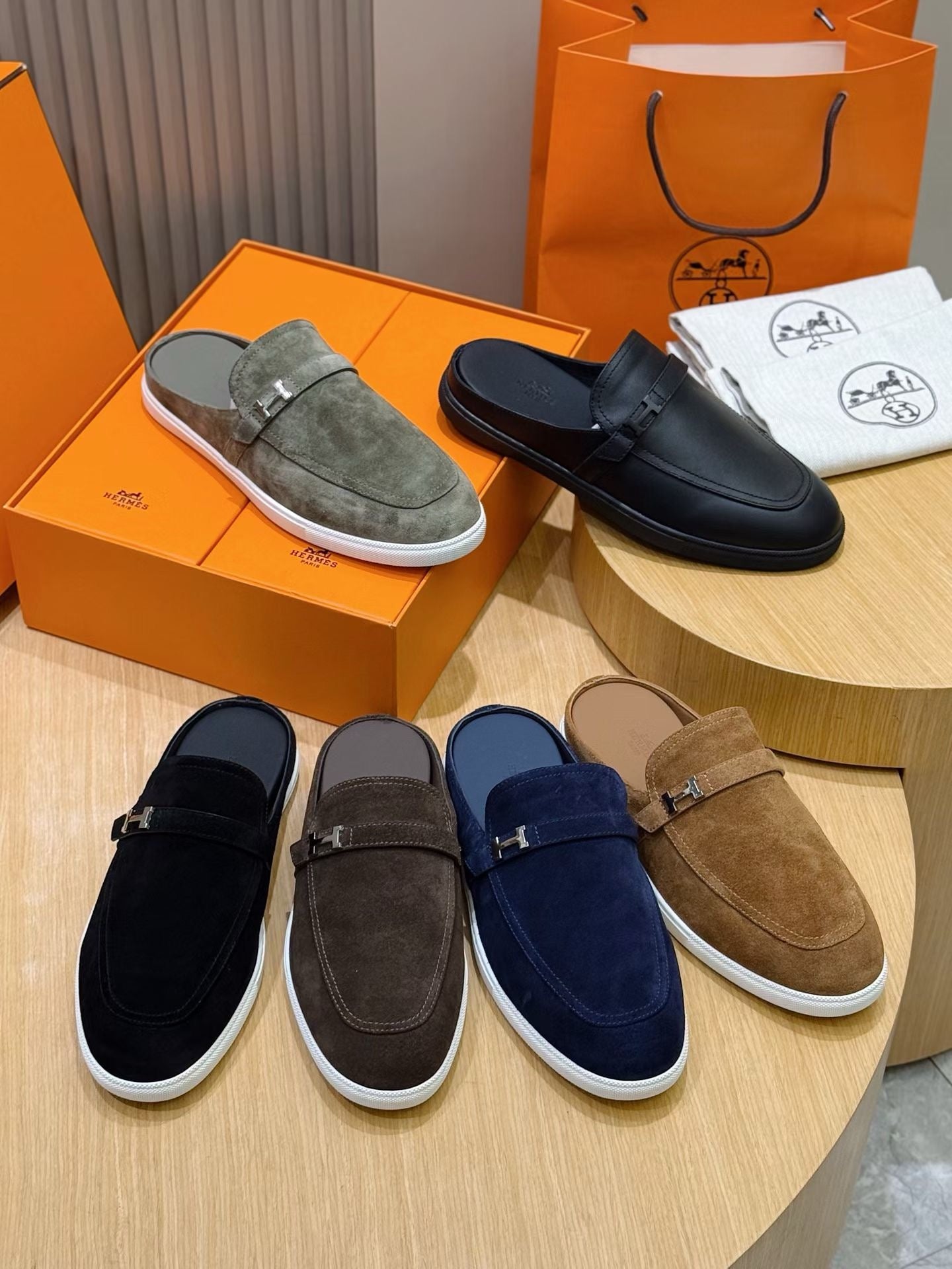 Black, Brown and Dark grey Shoes - FashionHype.xyz