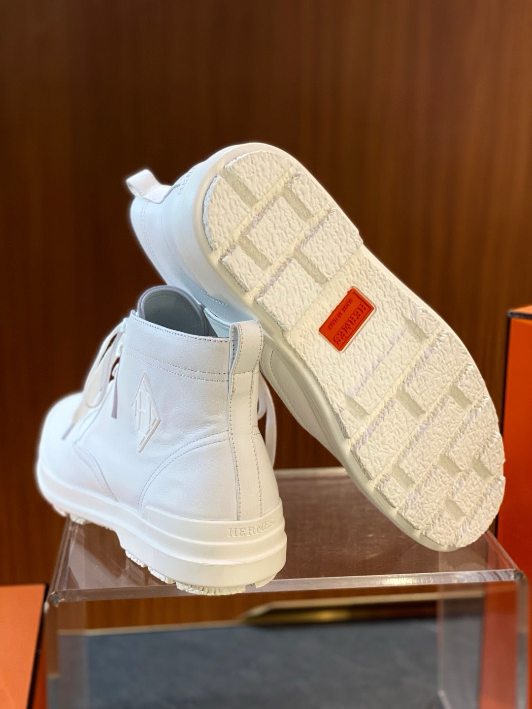 White and Grey Shoes