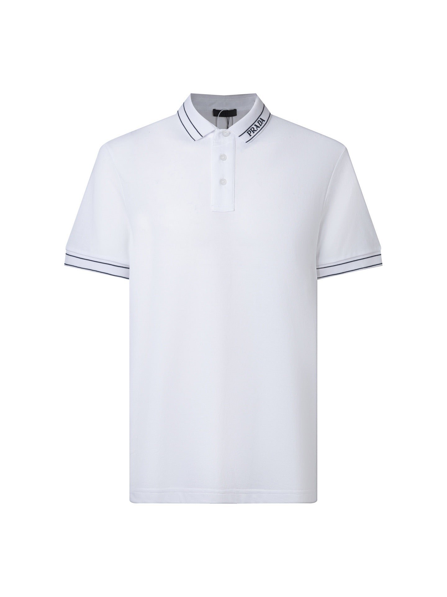 Black and White Polo - FashionHype.xyz