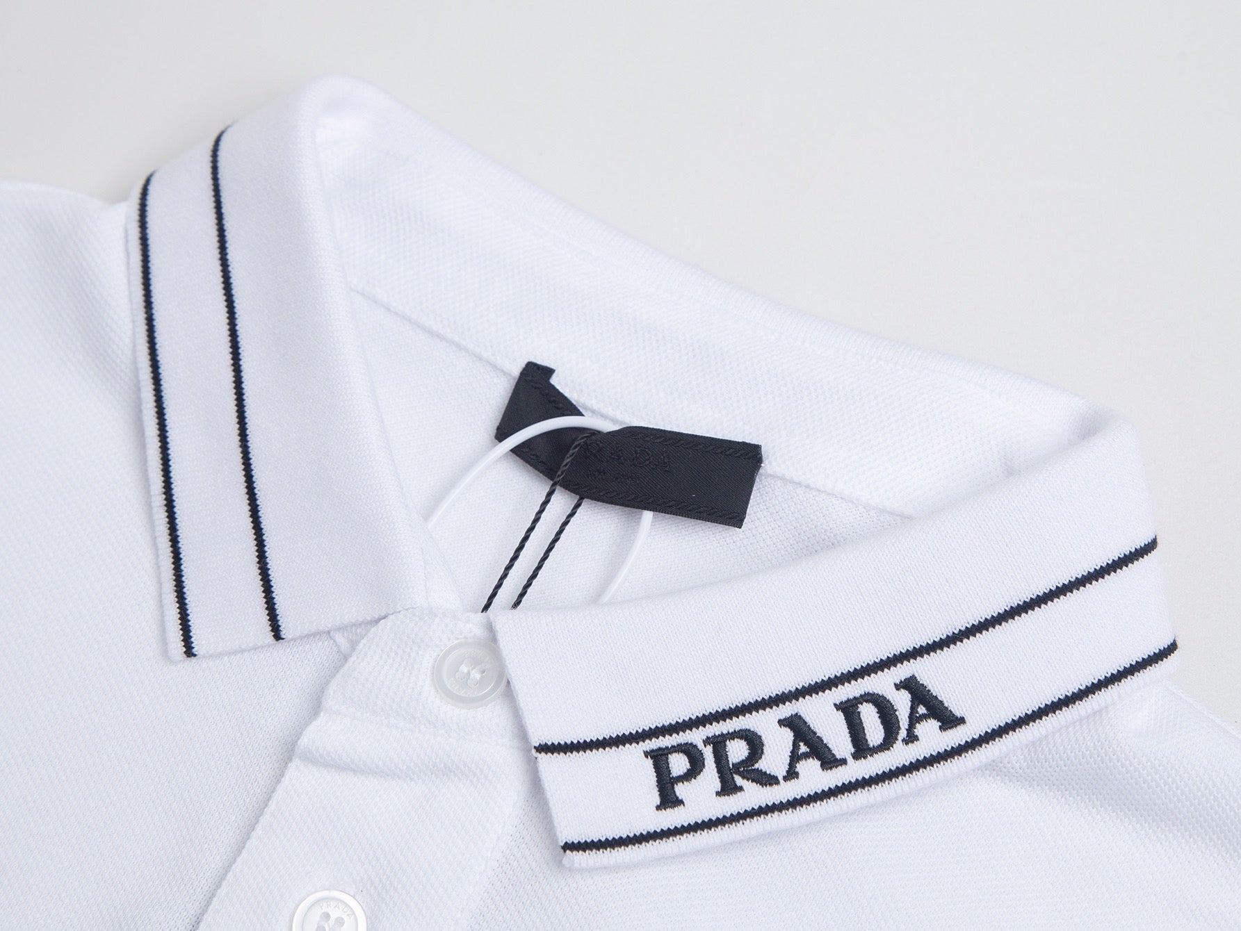 Black and White Polo - FashionHype.xyz