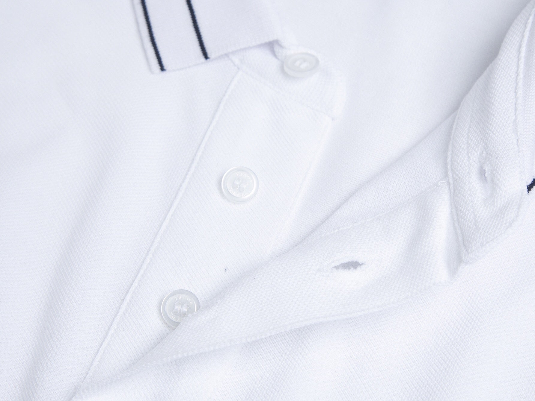 Black and White Polo - FashionHype.xyz