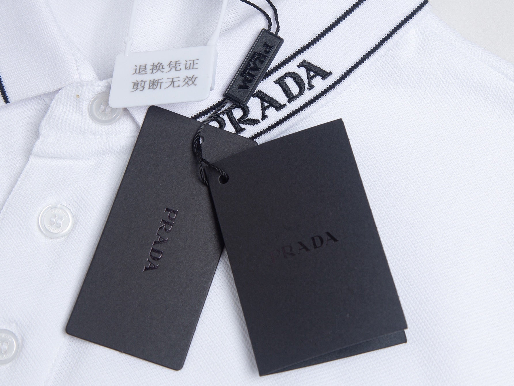 Black and White Polo - FashionHype.xyz