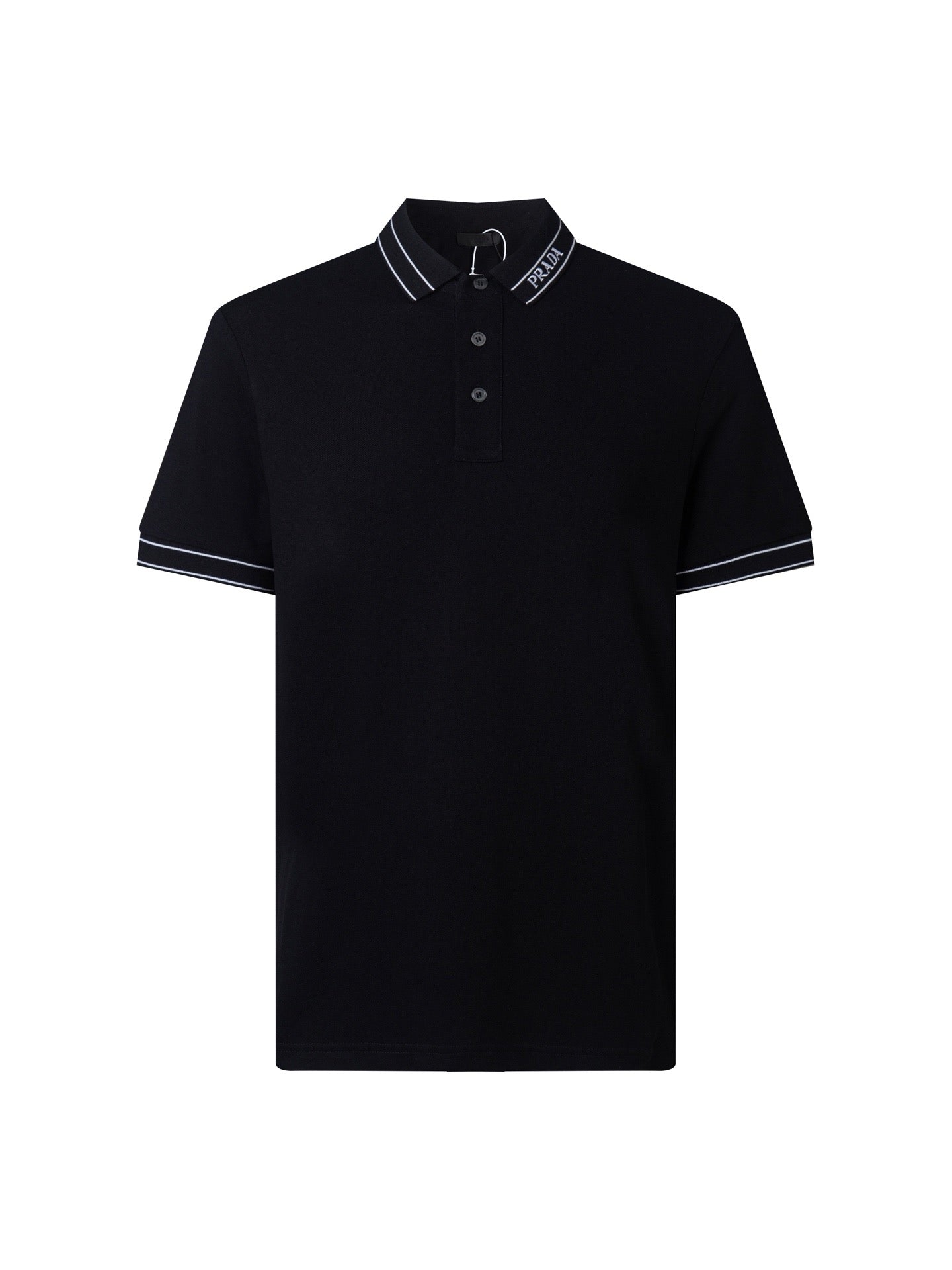 Black and White Polo - FashionHype.xyz