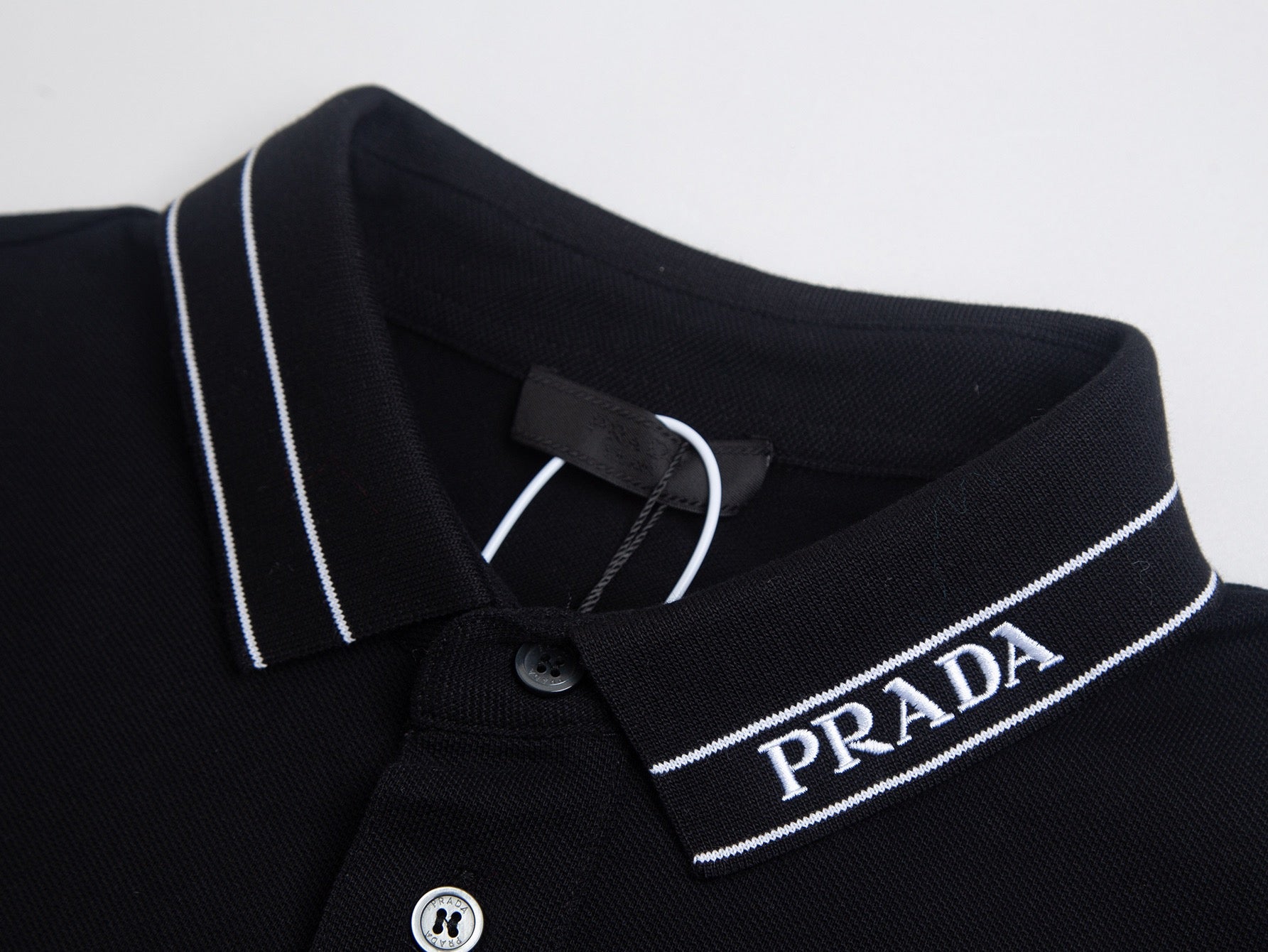 Black and White Polo - FashionHype.xyz