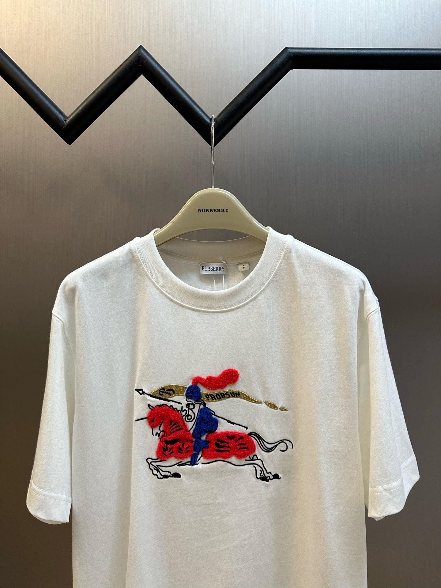 Blue, Grey, White and Red T-Shirt