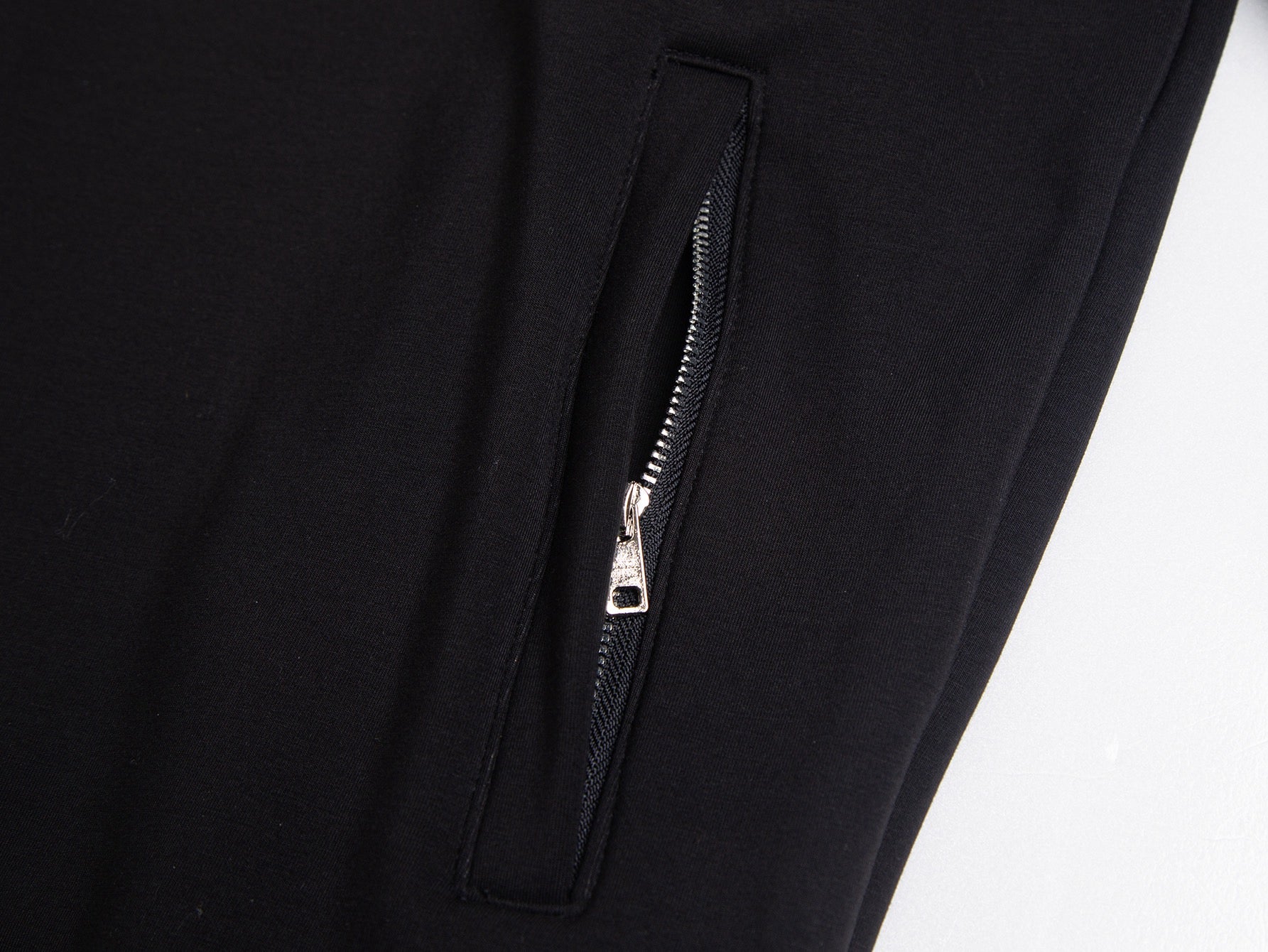 Black and Navy blue Jacket - FashionHype.xyz