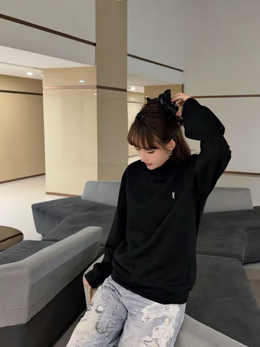 White and Black Sweatshirt