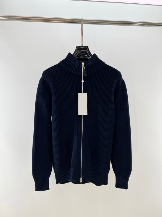 Navy blue, Dark brown and Grey Jacket - FashionHype.xyz