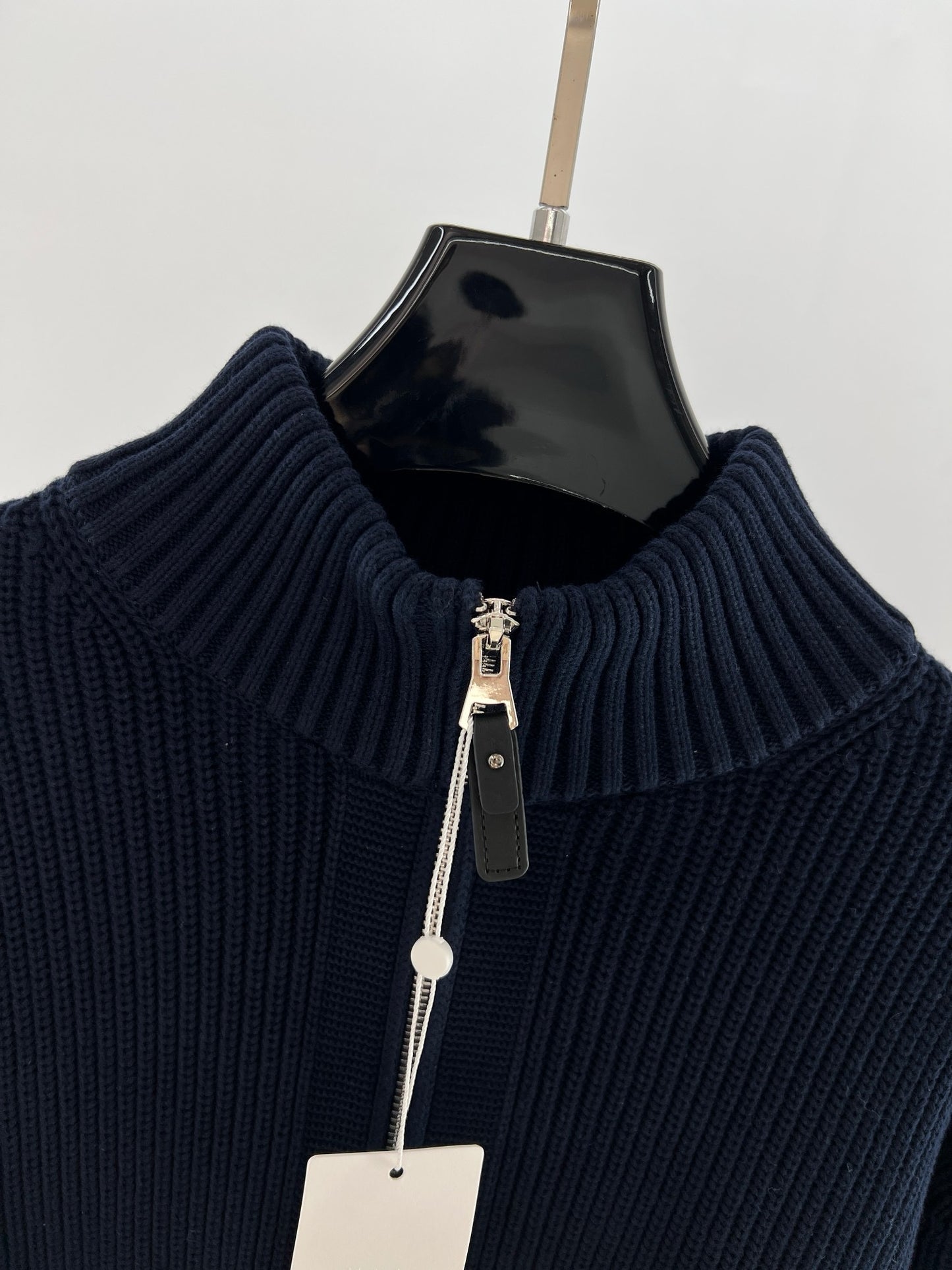 Navy blue, Dark brown and Grey Jacket - FashionHype.xyz