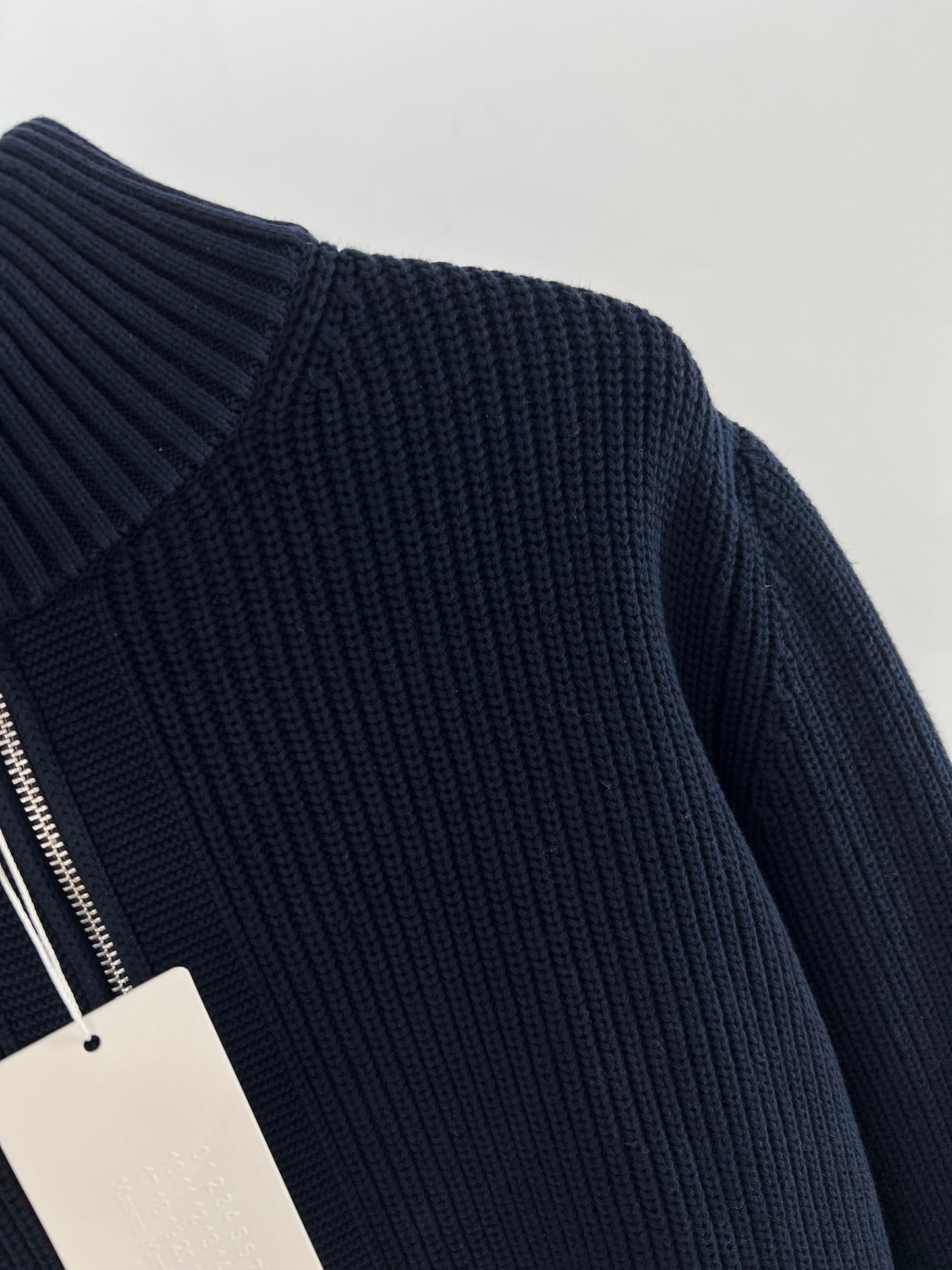 Navy blue, Dark brown and Grey Jacket - FashionHype.xyz