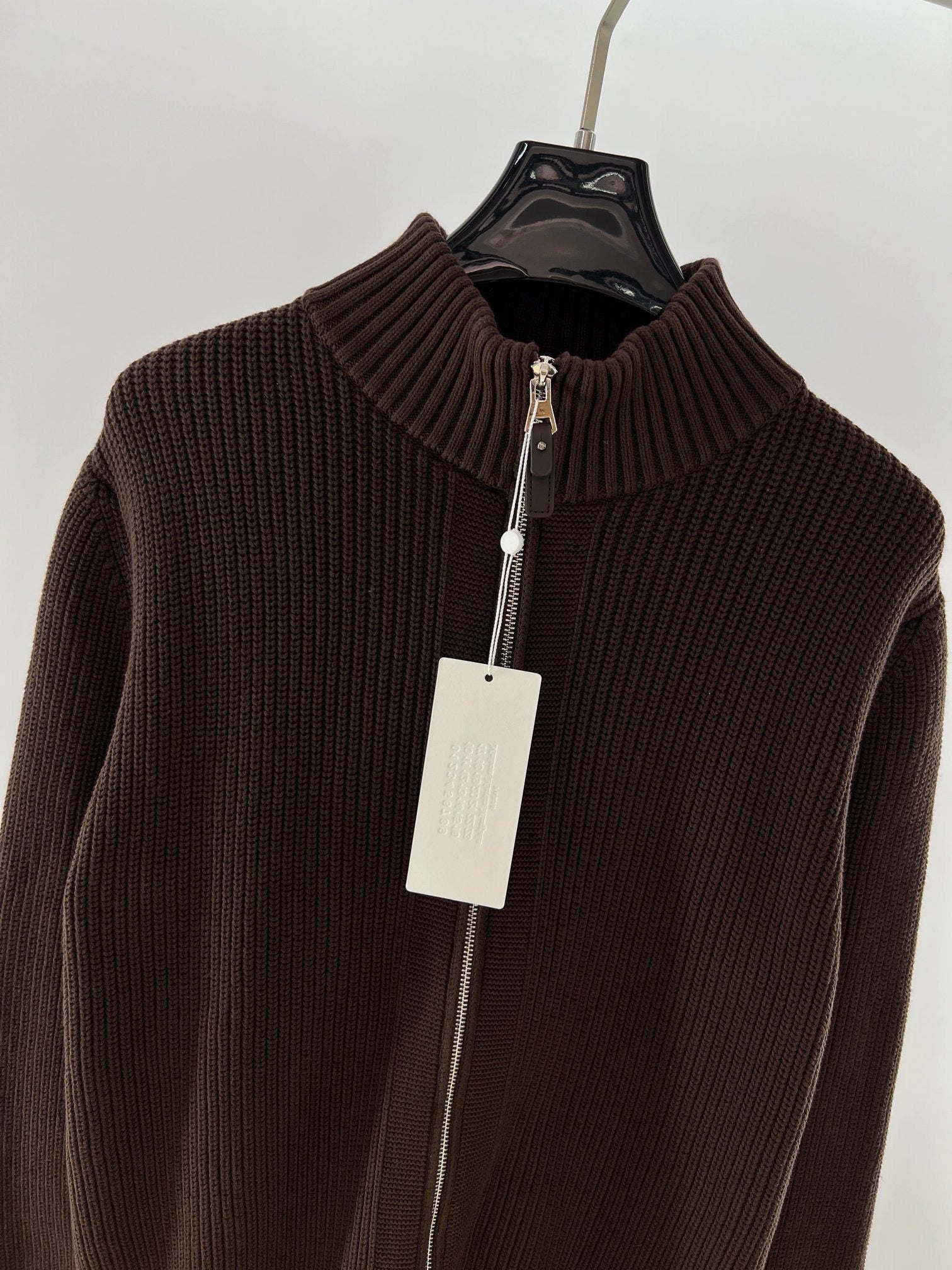 Navy blue, Dark brown and Grey Jacket - FashionHype.xyz