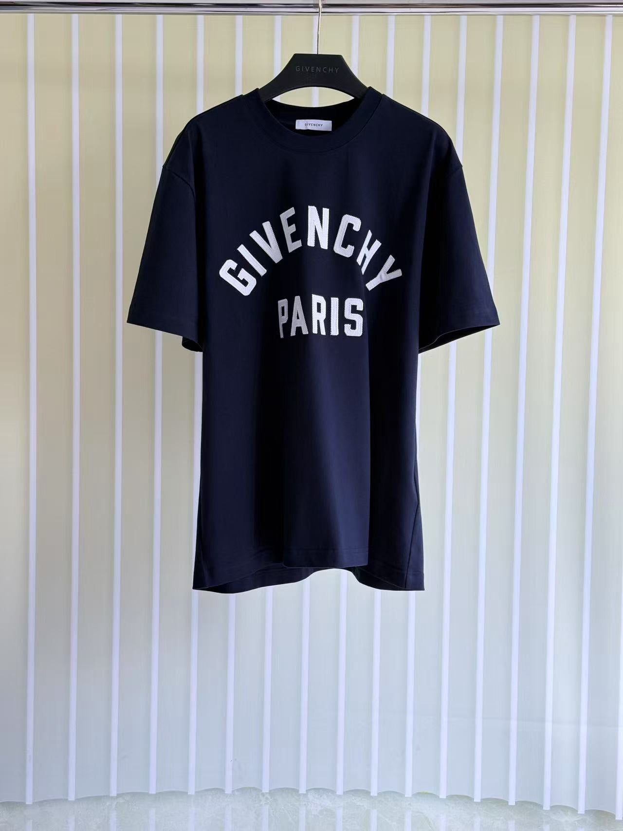 Navy blue, Black and White T-Shirt