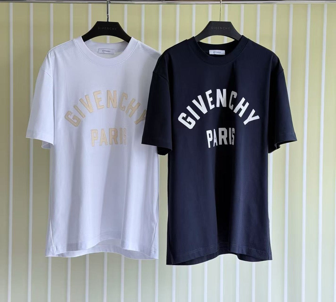 Navy blue, Black and White T-Shirt