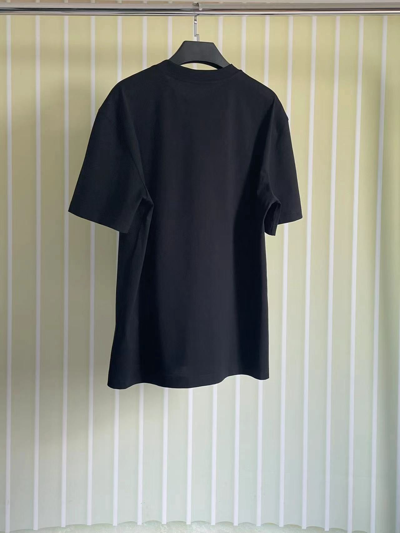 Navy blue, Black and White T-Shirt