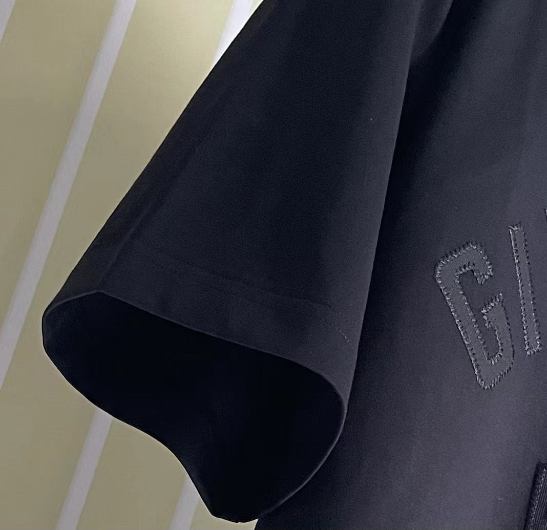 Navy blue, Black and White T-Shirt