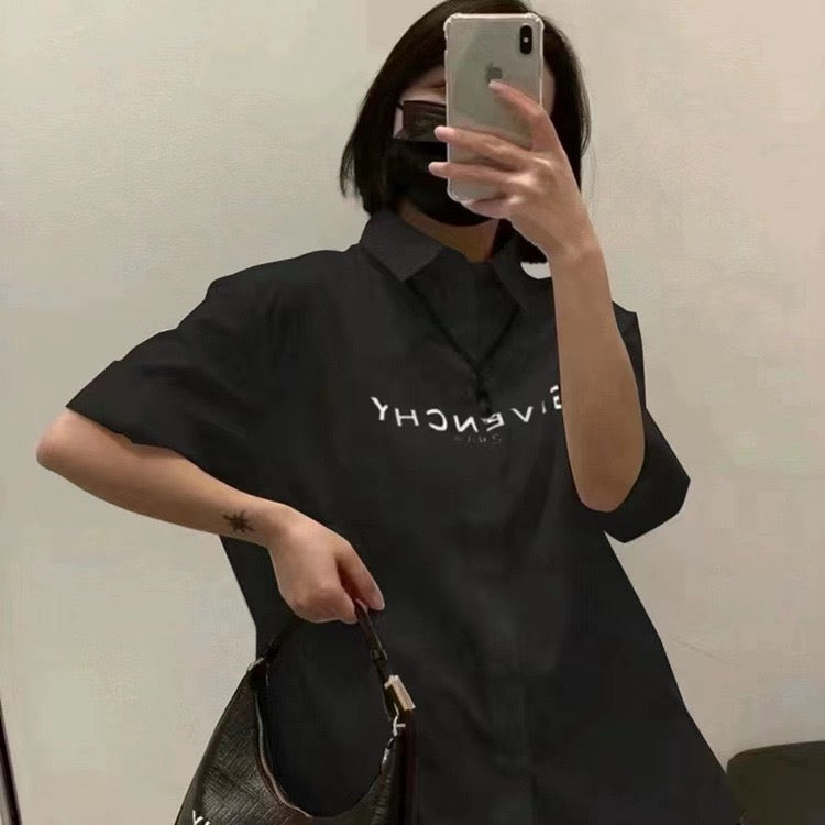 Black and White Shirt - FashionHype.xyz