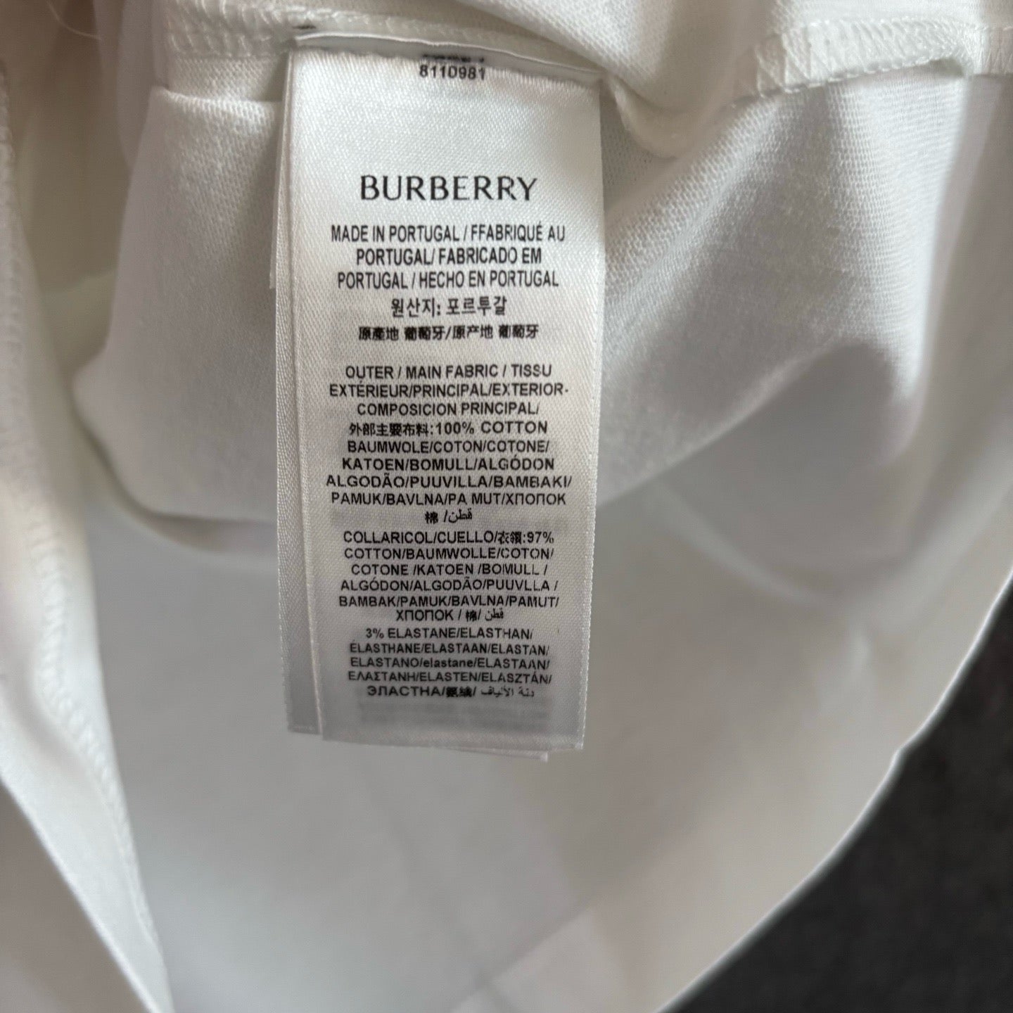 White, Black and Grey T-Shirt