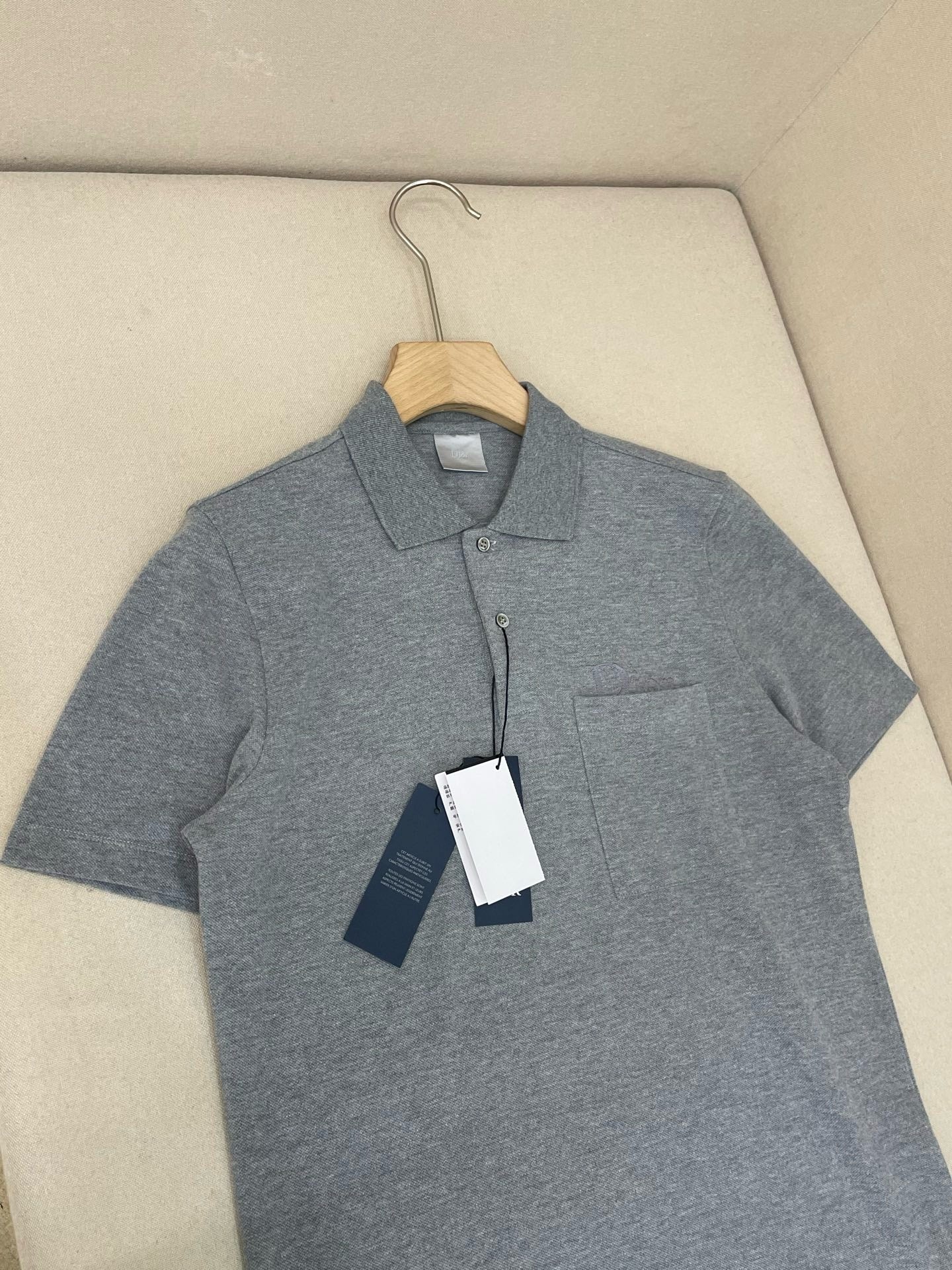 Black, Grey and White Polo