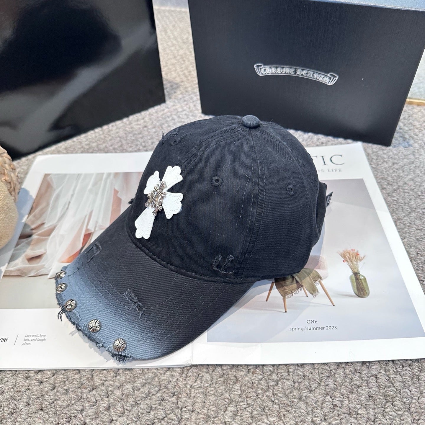 Black, Khaki and Burgundy cap