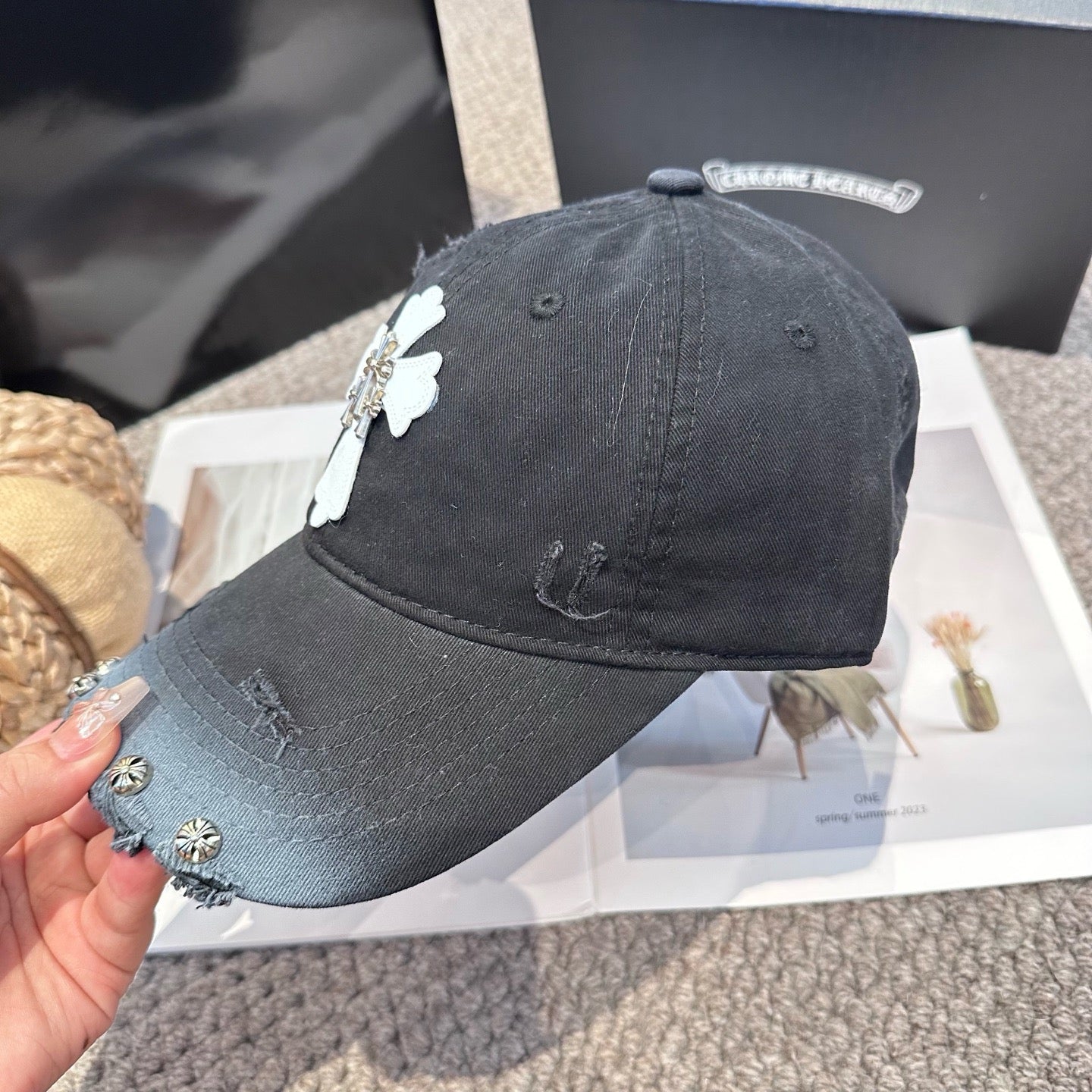 Black, Khaki and Burgundy cap