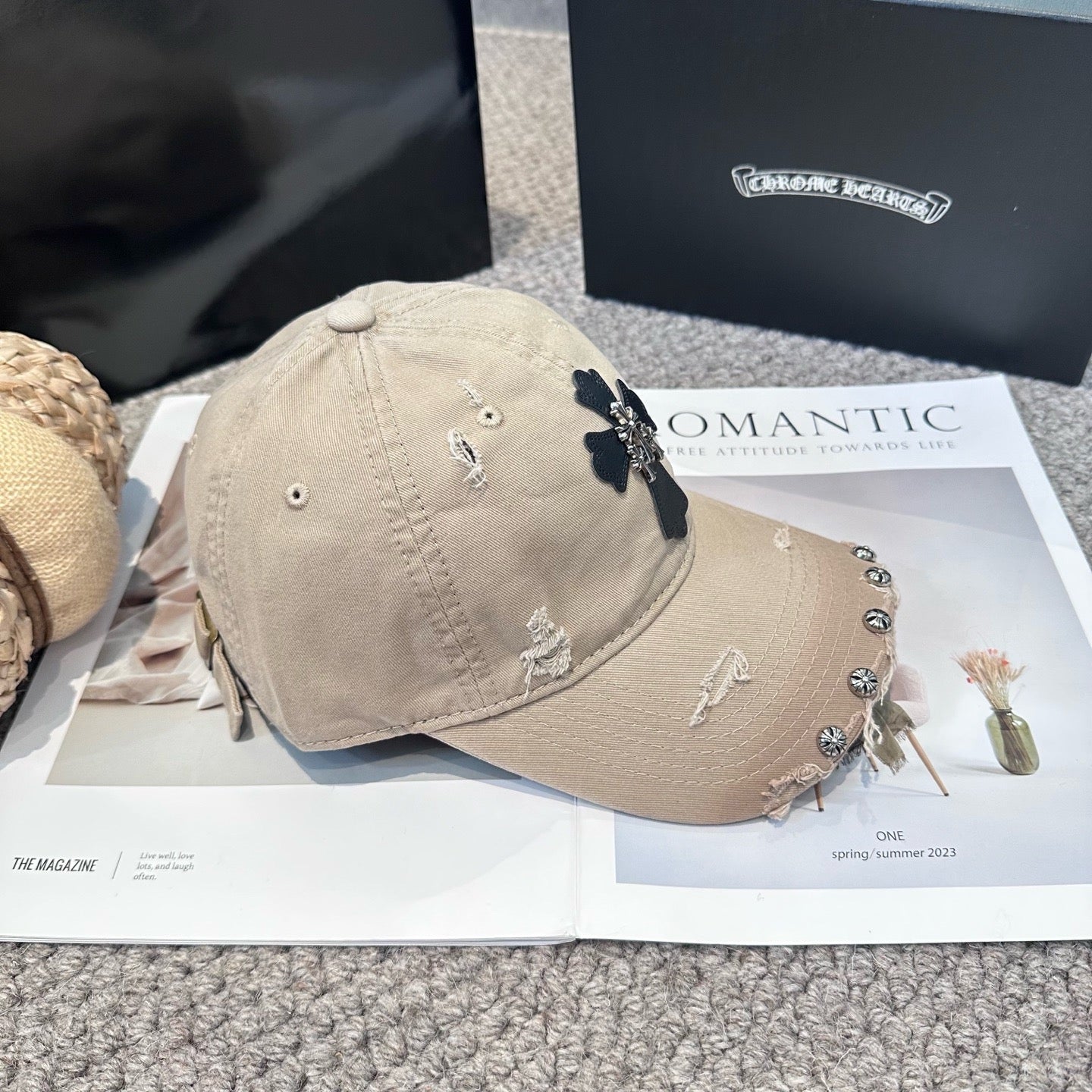 Black, Khaki and Burgundy cap