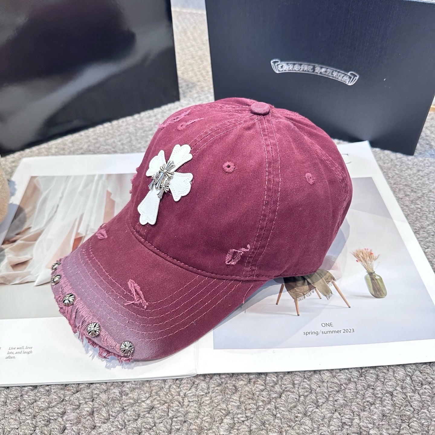 Black, Khaki and Burgundy cap