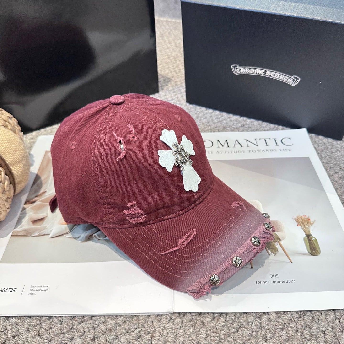 Black, Khaki and Burgundy cap