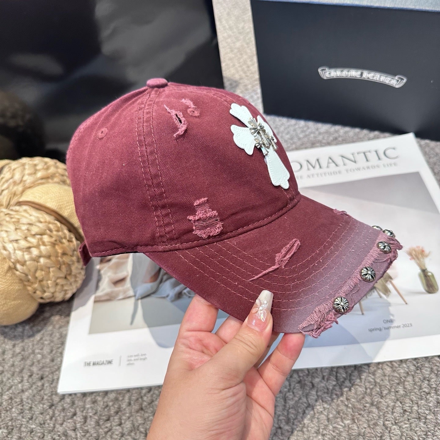 Black, Khaki and Burgundy cap