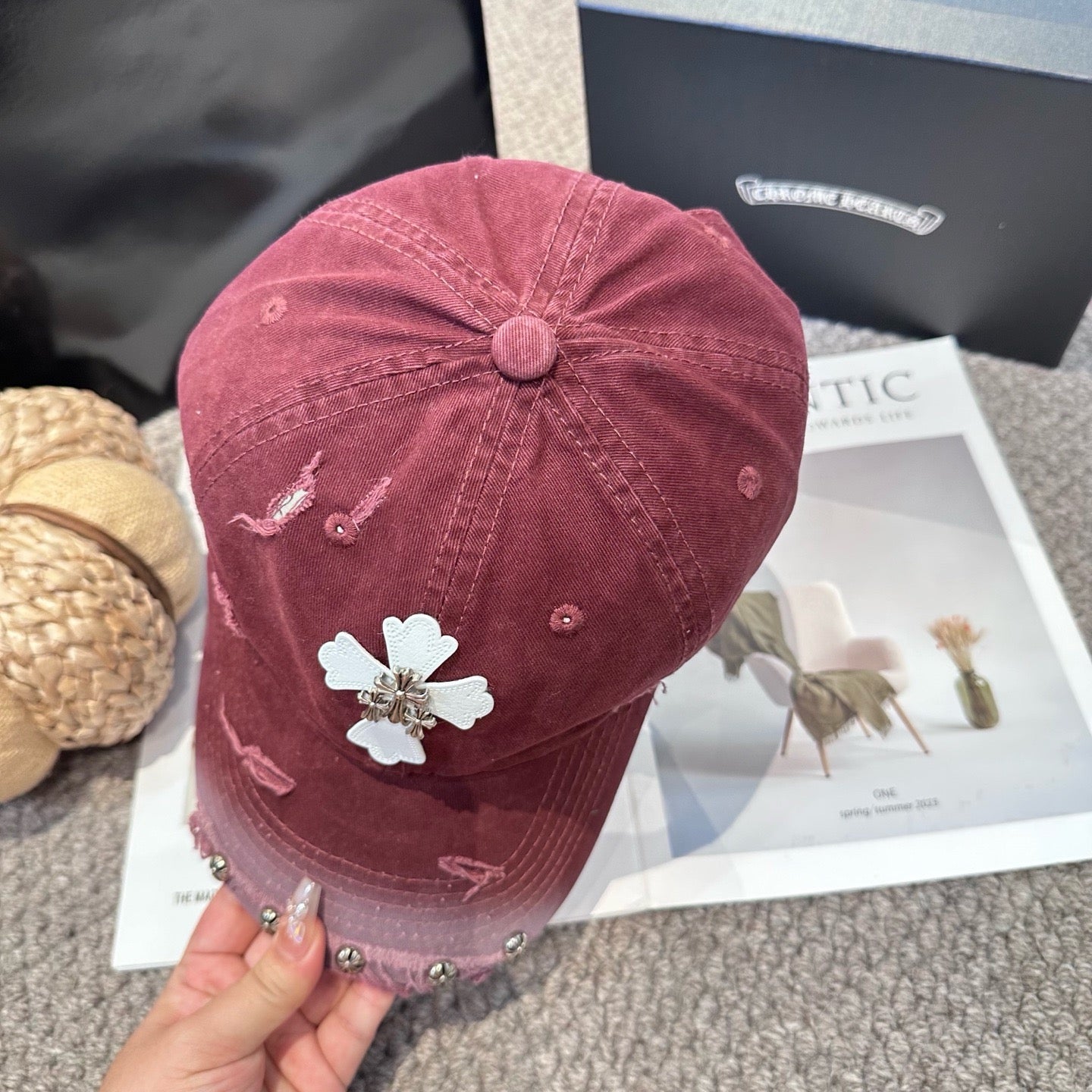Black, Khaki and Burgundy cap