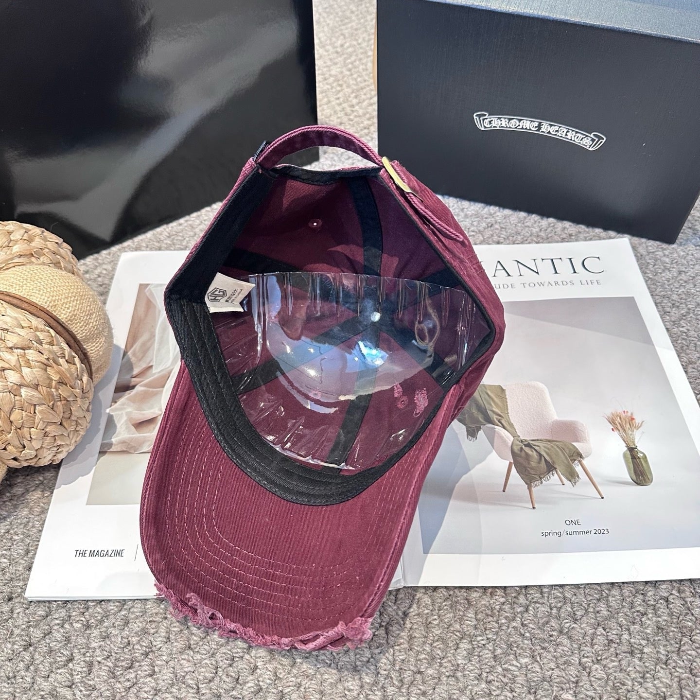 Black, Khaki and Burgundy cap