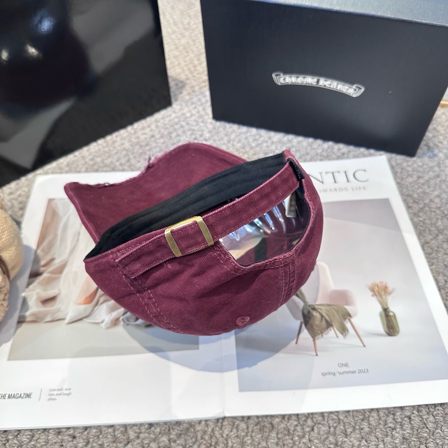 Black, Khaki and Burgundy cap