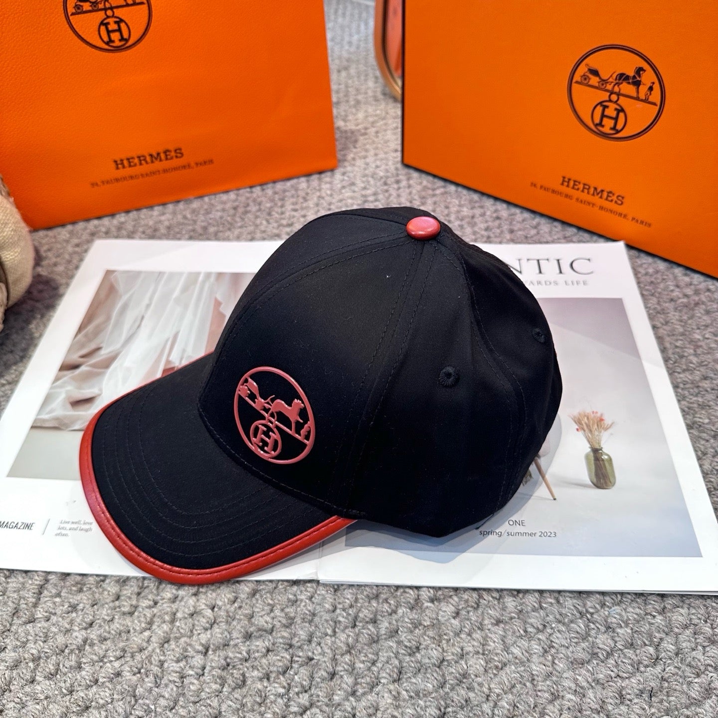 Black brown Cap