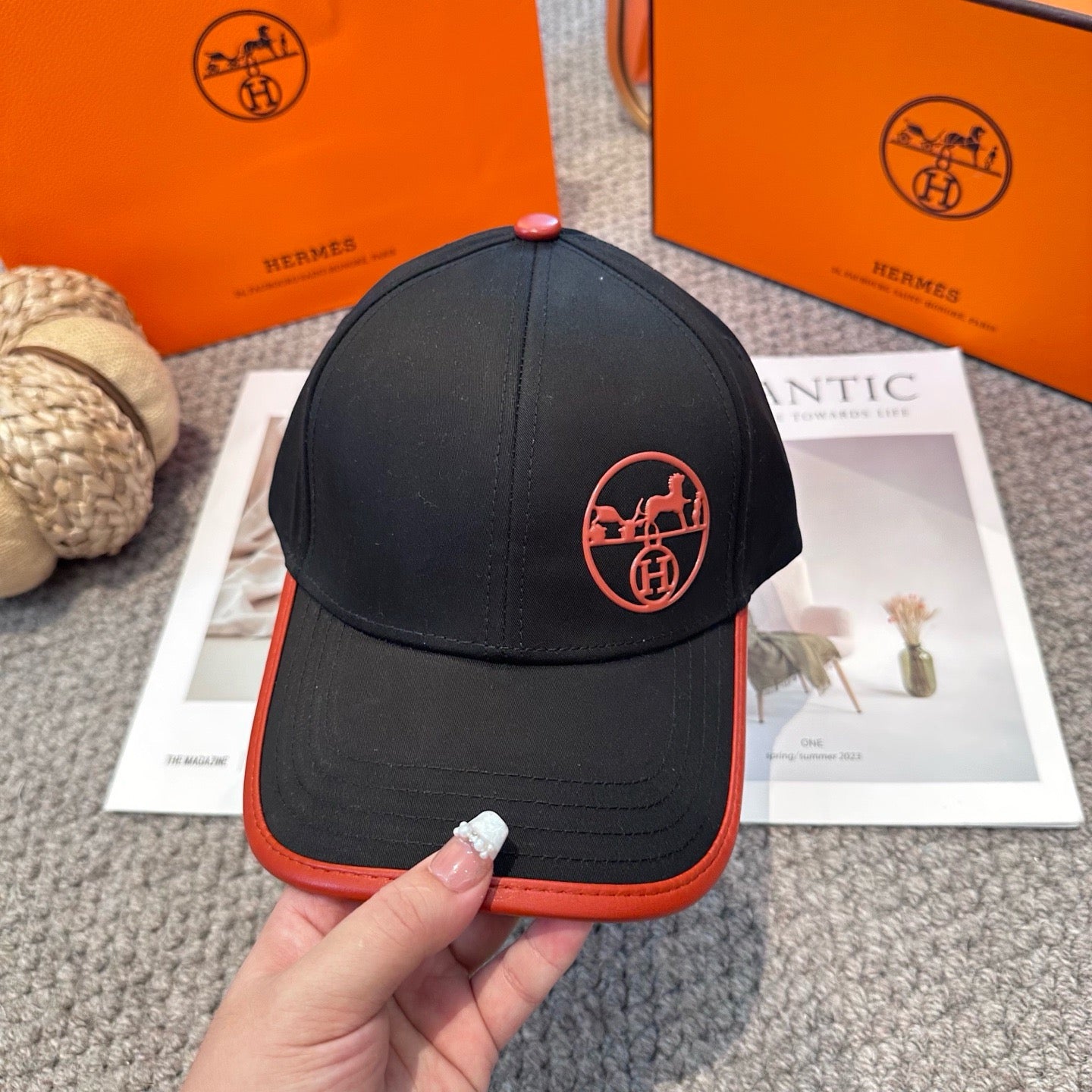 Black brown Cap