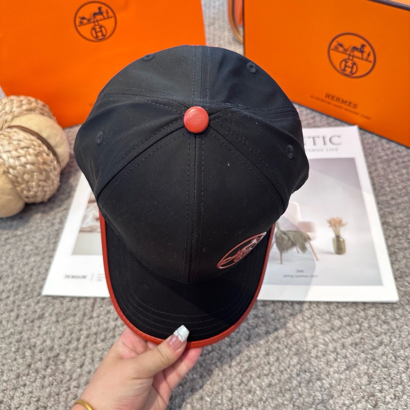 Black brown Cap
