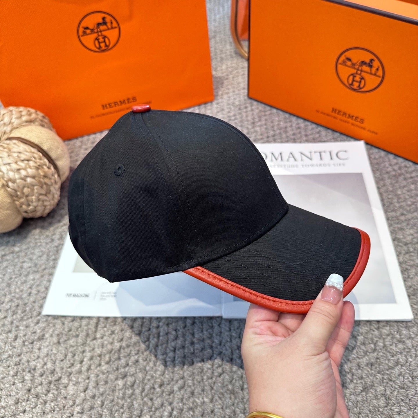 Black brown Cap