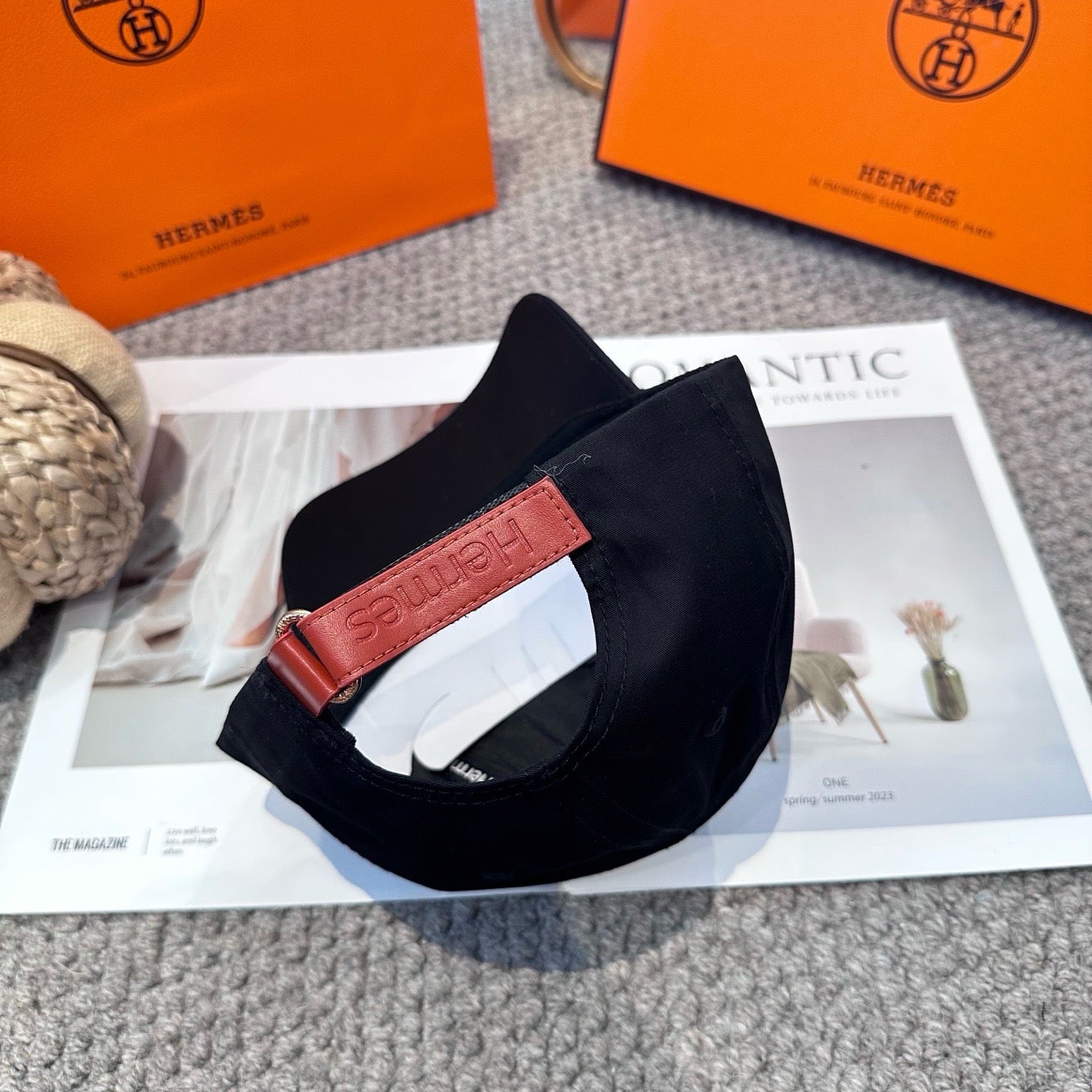 Black, Orange and White Cap - FashionHype.xyz