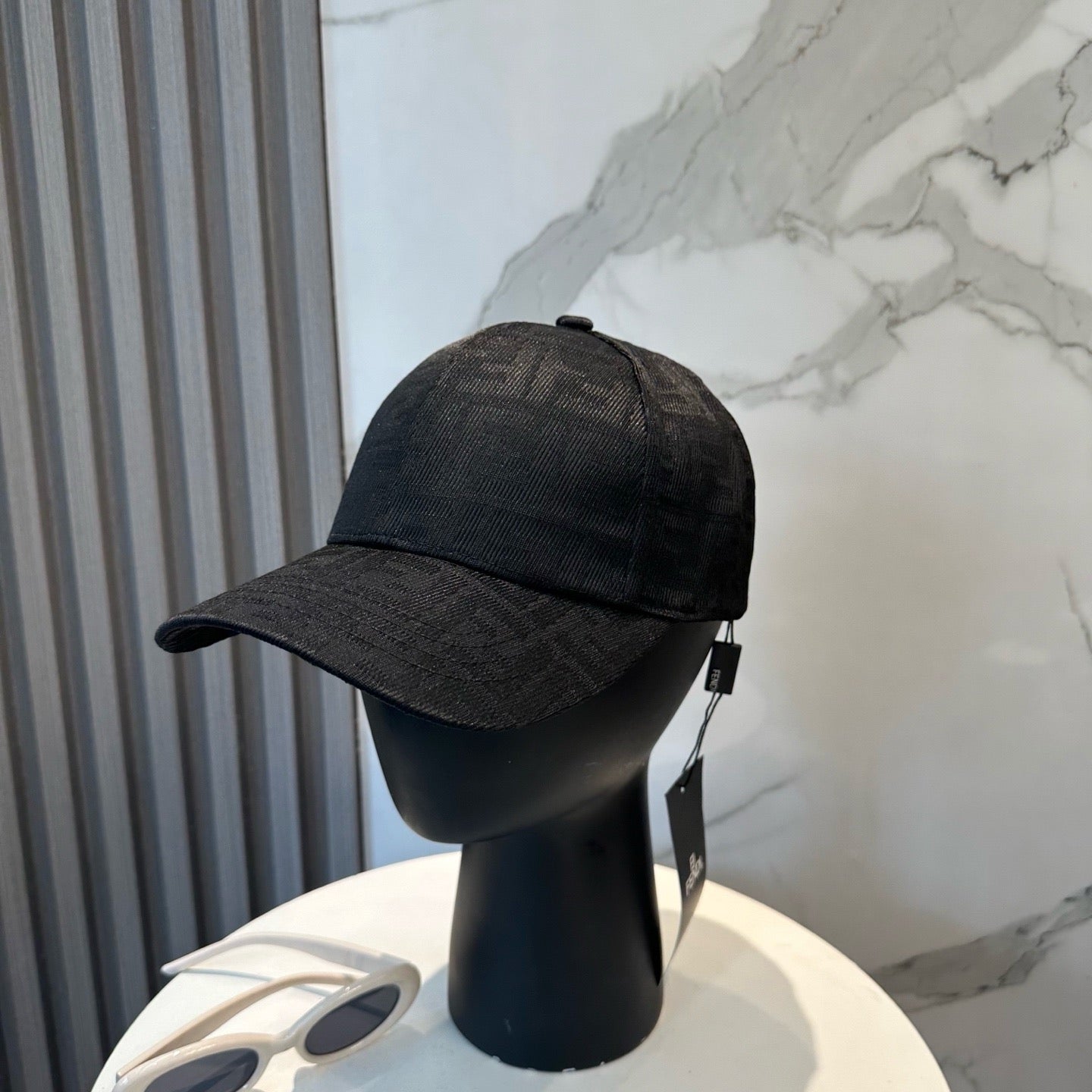 Brown, Black and Blue Cap